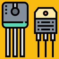 Ilustración de Componentes electrónicos